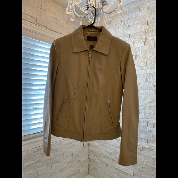 DANIER leather jacket - Tan/ Beige - Picture 2 of 6